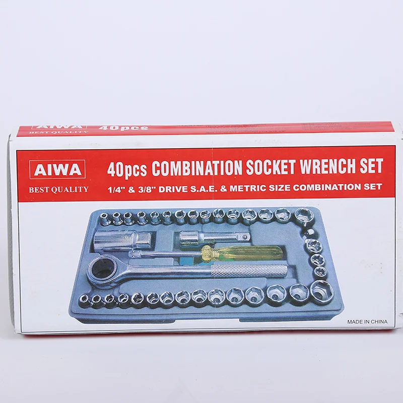 40Pcs Household Sets Household Sleeve Tools Repair Auto Repair Tools Hardware Tools
40Pcs Household Sets Household Sleeve Tools Repair Auto Repair Tools Hardware Tools