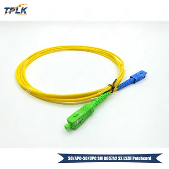 40pcs/lot hottest SC APC- SC UPC G657A2 3.0mm Simplex Singlemode 2M Optical Fiber patch cord LSZH best price
40pcs/lot hottest SC APC- SC UPC G657A2 3.0mm Simplex Singlemode 2M Optical Fiber patch cord LSZH best price