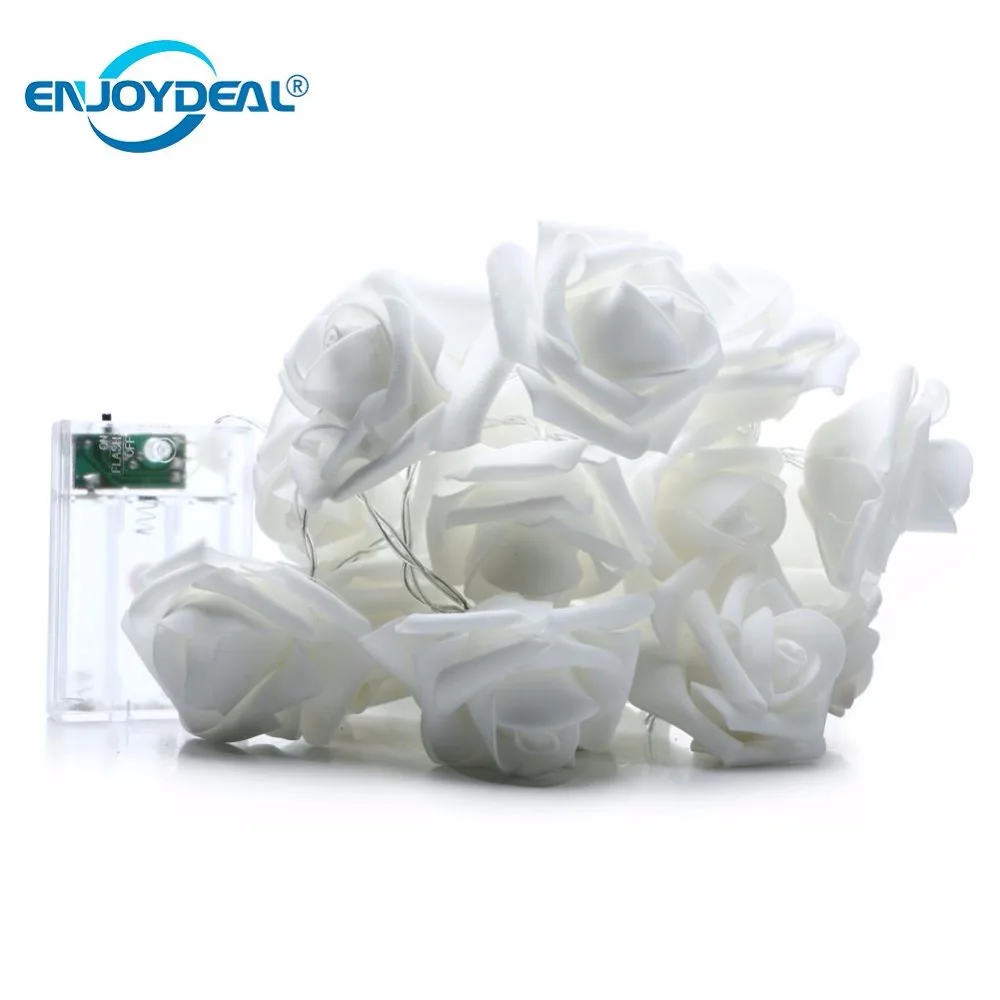 3M 30 LED Rose Flower Fairy String Light Warm White Christmas Holiday Decorative Lighting String Light battery Powered
3M 30 LED Rose Flower Fairy String Light Warm White Christmas Holiday Decorative Lighting String Light battery Powered