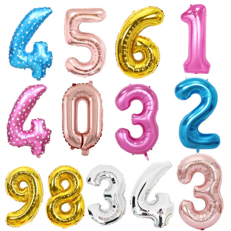 30/32/40 Inches Gold Silver Pink Blue Number Foil Balloons Champagne Digit Balloons Kids Adult Birthday Party Wedding Decoration
30/32/40 Inches Gold Silver Pink Blue Number Foil Balloons Champagne Digit Balloons Kids Adult Birthday Party Wedding Decoration