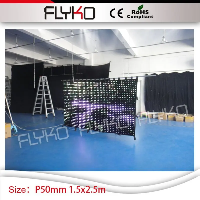 diodes of 5 centimeters 1.5x2.5m dj stage led vision backdrop disco programmable led P5 flexible video curtain
diodes of 5 centimeters 1.5x2.5m dj stage led vision backdrop disco programmable led P5 flexible video curtain