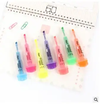 7 colors/set Creative Stationery Colorful scented candy color fluorescent marker Highlighter Watercolor marker
7 colors/set Creative Stationery Colorful scented candy color fluorescent marker Highlighter Watercolor marker