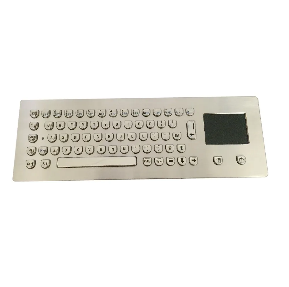 Stainless steel panel mount keyboard for frontal integration with touchpad,full layout+Similar Indukey Industeel U shape keycap
Stainless steel panel mount keyboard for frontal integration with touchpad,full layout+Similar Indukey Industeel U shape keycap