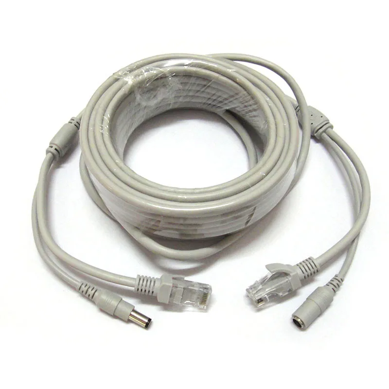 20M 60ft RJ45 Network & 12V Power IP Network Cable Extension Cord for CCTV IP Camera Line NVR System LAN
20M 60ft RJ45 Network & 12V Power IP Network Cable Extension Cord for CCTV IP Camera Line NVR System LAN