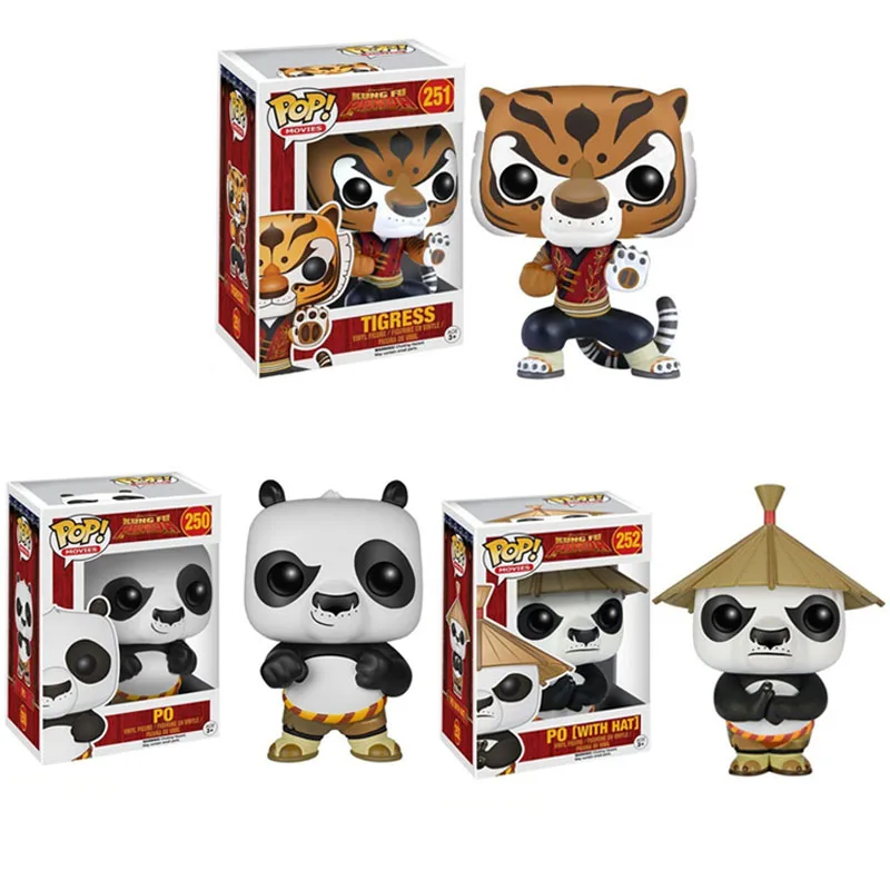 FUNKO POP Kungfu Panda PO & PO (with hat) Tigers Vinyl Dolls Action Figure Collection Model Figure Toys Gifts for Children
FUNKO POP Kungfu Panda PO & PO (with hat) Tigers Vinyl Dolls Action Figure Collection Model Figure Toys Gifts for Children