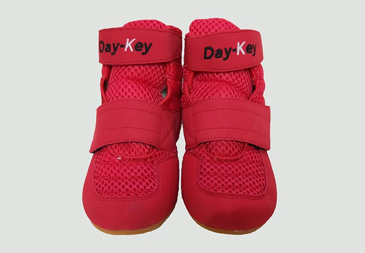 Обувь для борьбы детей обувь кикбоксинга размер 30 35 цвет красный черный и