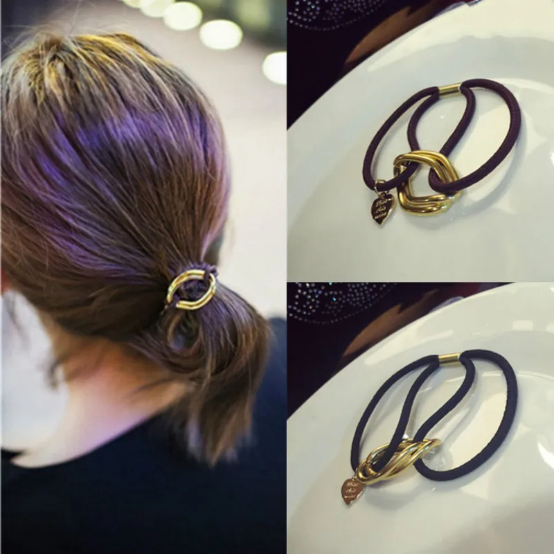 Fashion metal hair ring women hair rope Simple wild alloy high elastic rubber band hair rings adult hair accessories
Fashion metal hair ring women hair rope Simple wild alloy high elastic rubber band hair rings adult hair accessories