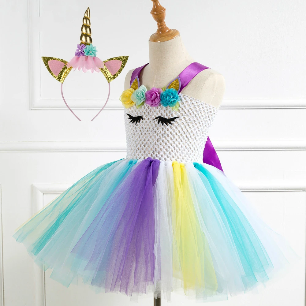 POSH DREAM Unicorn Colorful Kids Dresses for Girls with Unicorn Headband Christmas Toddler Baby Clothes Elegant Cosplay Dress
POSH DREAM Unicorn Colorful Kids Dresses for Girls with Unicorn Headband Christmas Toddler Baby Clothes Elegant Cosplay Dress