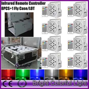8XLOT With fly case 12*18W RGBWA UV Battery operated led light Battery wireless DMX Led Par Light 6in1 battery Led Uplighting
8XLOT With fly case 12*18W RGBWA UV Battery operated led light Battery wireless DMX Led Par Light 6in1 battery Led Uplighting