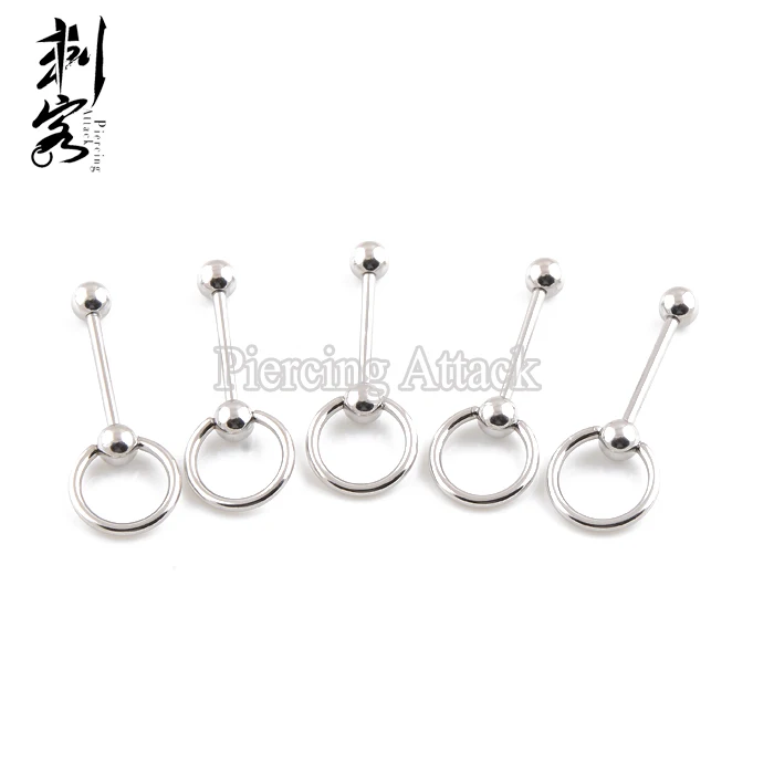 316L Surgical Steel Slave Ring Barbell Tongue Piercing Jewelry 1.6*16*5mm Lot of 50pcs Body Jewelry
316L Surgical Steel Slave Ring Barbell Tongue Piercing Jewelry 1.6*16*5mm Lot of 50pcs Body Jewelry