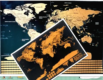 Big size world scratch wall map Deluxe Edition Scratch World Map With Scratch Off Layer Visual Travel Journal for travel maps A1
Big size world scratch wall map Deluxe Edition Scratch World Map With Scratch Off Layer Visual Travel Journal for travel maps A1