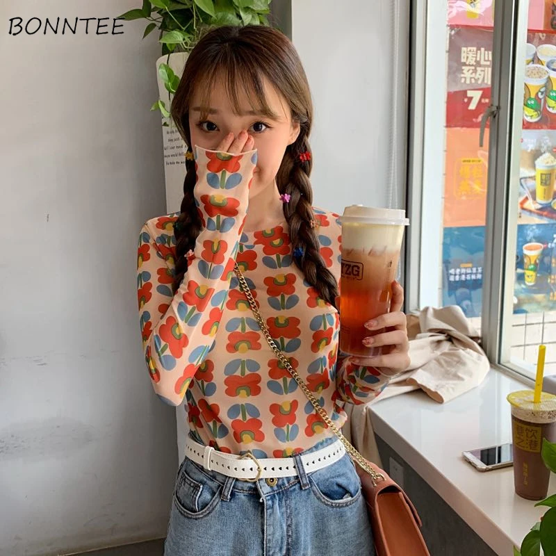T-shirts Women Long Sleeve Printed Fashion Slim Korean Style Womens Clothing All-match Leisure Daily O-Neck Spring New Chic 2019
T-shirts Women Long Sleeve Printed Fashion Slim Korean Style Womens Clothing All-match Leisure Daily O-Neck Spring New Chic 2019