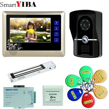 SmartYIBA 7 LCD video door phone intercom video intercom kit 1 monitor waterproof RFID Access Camera 180KG Magnetic lock
SmartYIBA 7 LCD video door phone intercom video intercom kit 1 monitor waterproof RFID Access Camera 180KG Magnetic lock