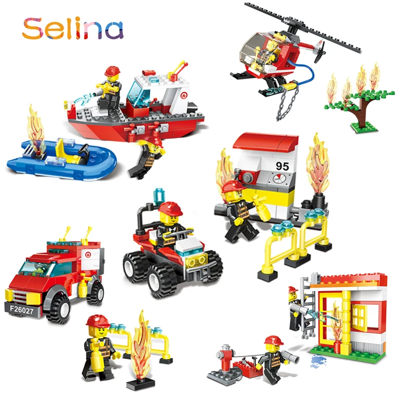 Fire Rescue Series City Fire Station Ship Car Building Blocks Fireman Model Bricks Educational Toys for Children Compatible
Fire Rescue Series City Fire Station Ship Car Building Blocks Fireman Model Bricks Educational Toys for Children Compatible