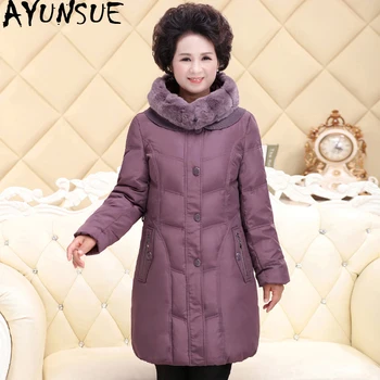 AYUNSUE Winter Women Down Coats Jackets Warm Woman Down Parka Rex Rabbit Fur Collar Plus Size Warm Jacket 2020 133 KJ2586
AYUNSUE Winter Women Down Coats Jackets Warm Woman Down Parka Rex Rabbit Fur Collar Plus Size Warm Jacket 2020 133 KJ2586