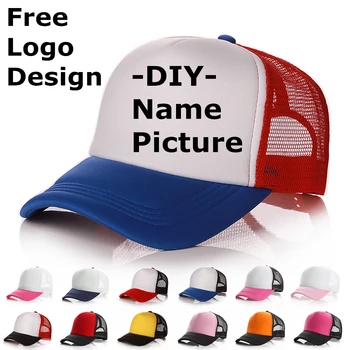 35Pcs Free Custom LOGO Design Personality DIY Trucker Hat Baseball Cap Men Women Blank Mesh Adjustable Hat Adult gorras
35Pcs Free Custom LOGO Design Personality DIY Trucker Hat Baseball Cap Men Women Blank Mesh Adjustable Hat Adult gorras