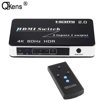 HDMI 2.0 Switch HDR 3x1 HDMI Switch 4K 60HZ HUB Converter Box 3 in 1 out HDMI Video Switcher for PS4 PC DVD Player to TV HDTV
HDMI 2.0 Switch HDR 3x1 HDMI Switch 4K 60HZ HUB Converter Box 3 in 1 out HDMI Video Switcher for PS4 PC DVD Player to TV HDTV