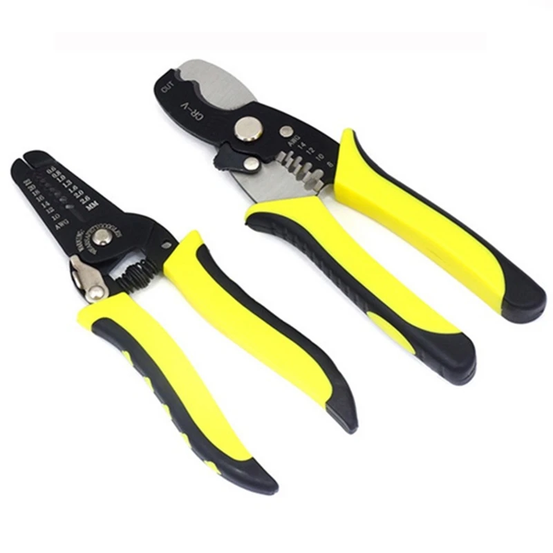 Wire Stripper Cable Cutter Mini Decrustation Pliers Carbon Steel Multifunctional Automatic Straight Electrical Hand Tools
Wire Stripper Cable Cutter Mini Decrustation Pliers Carbon Steel Multifunctional Automatic Straight Electrical Hand Tools