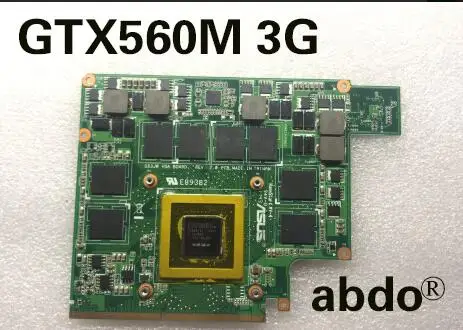 Abdo G53JW_MXM N12E-GS-A1 GTX560M 3 GB GPU para ASUS G53SW G53SX G73JW G73SW Laptopo VGA Graphics Card 100% Test Work
Abdo G53JW_MXM N12E-GS-A1 GTX560M 3 GB GPU para ASUS G53SW G53SX G73JW G73SW Laptopo VGA Graphics Card 100% Test Work