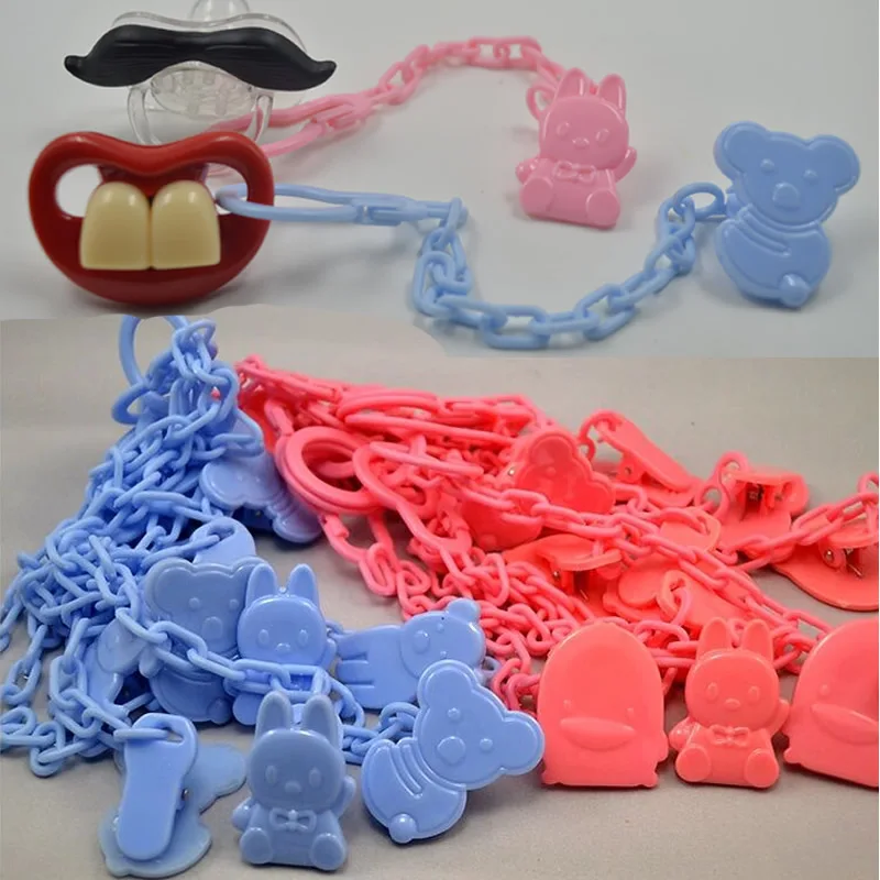 2PC Baby Pacifier Clips Funny Nipple Teethers Baby Toy Pacifier Holder Chain Drop-resistant Belt Soother Chain nipple feeding
2PC Baby Pacifier Clips Funny Nipple Teethers Baby Toy Pacifier Holder Chain Drop-resistant Belt Soother Chain nipple feeding