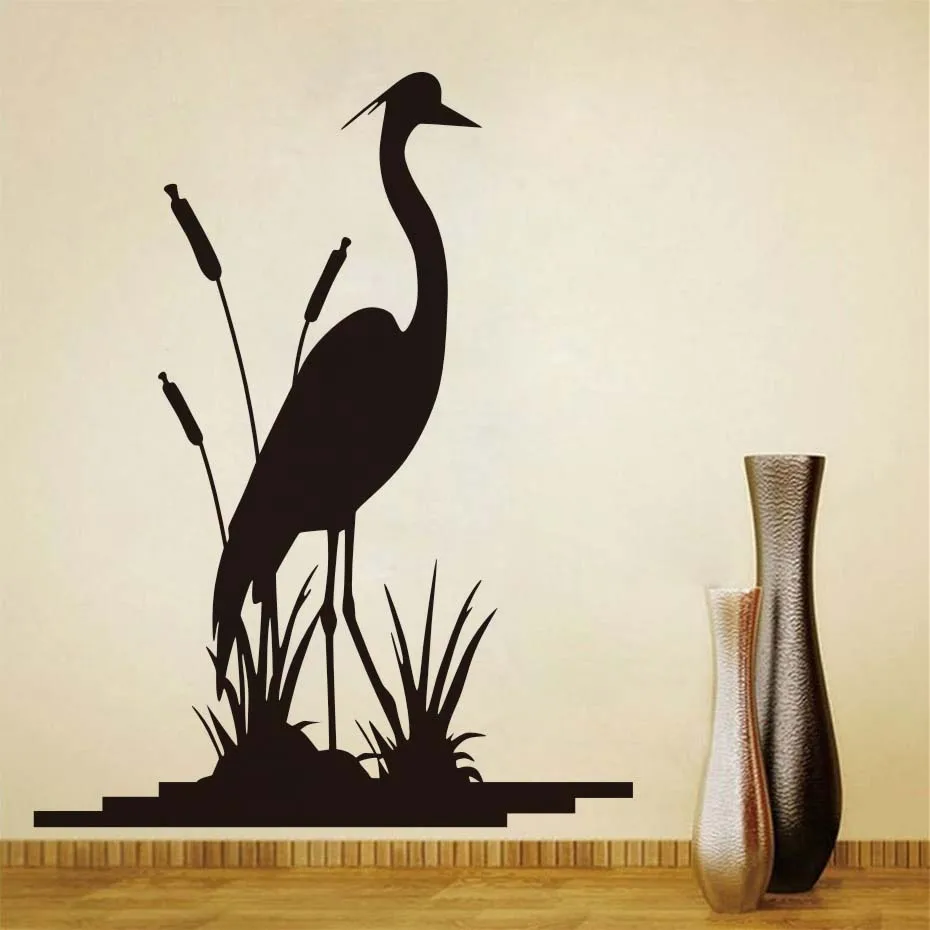 DCTOP Egrets стикер на стену для гостиной настенный Декор Птица Животные съемные