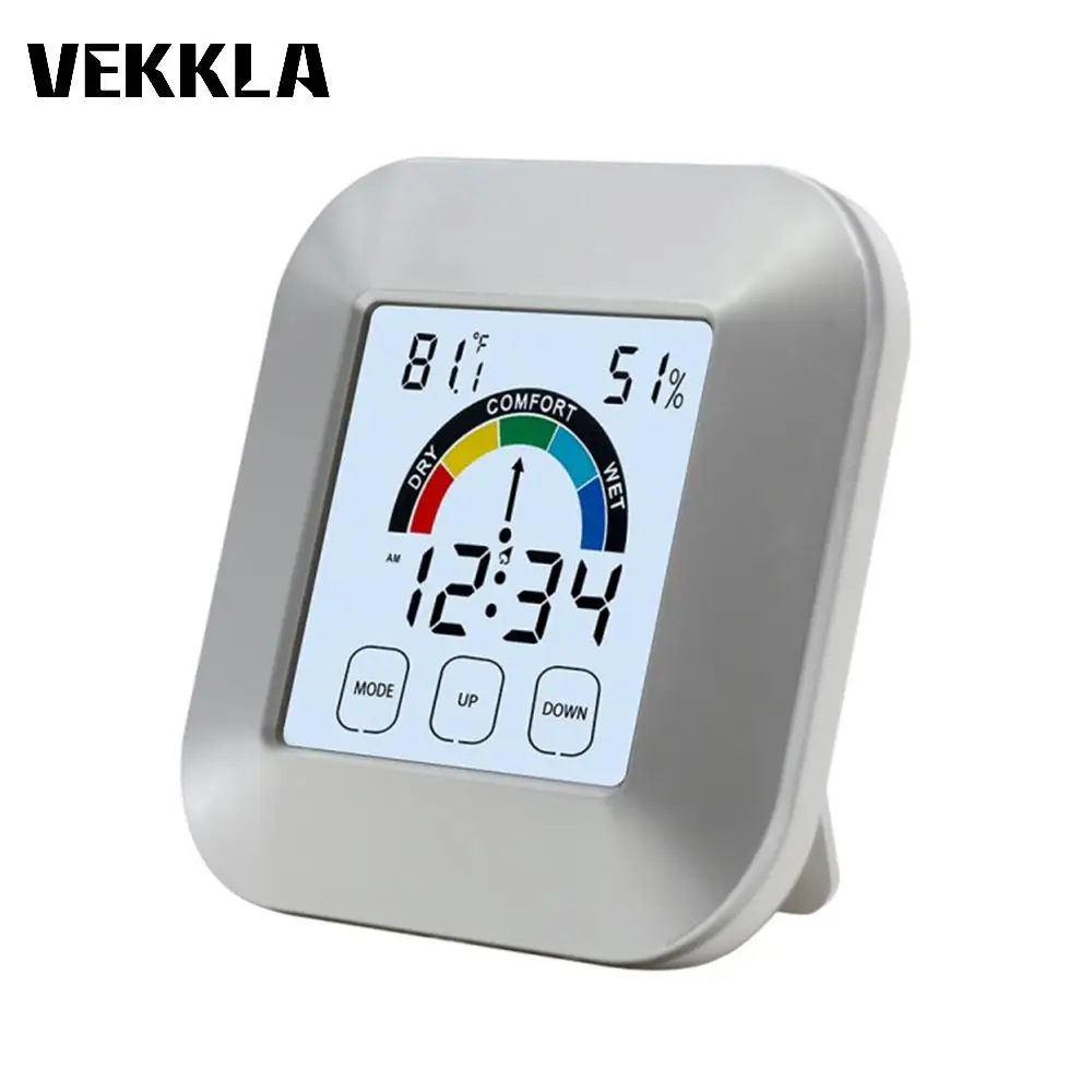 ABS Indoor Temperature Humidity Monitor Digital LCD Electronic Weather Alarm Clock Meter Hygrometer Temperature Gauge new
ABS Indoor Temperature Humidity Monitor Digital LCD Electronic Weather Alarm Clock Meter Hygrometer Temperature Gauge new