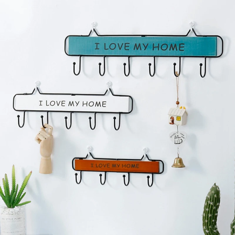 Wall Mounted Clothes Hook 4-5-6 Hooks Hat Keychain Laundry Coat Rack Hanging Storage Shelf For Home
Wall Mounted Clothes Hook 4-5-6 Hooks Hat Keychain Laundry Coat Rack Hanging Storage Shelf For Home