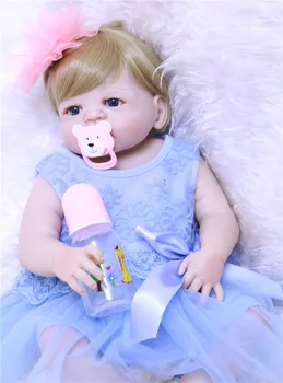 NPK full silicone reborn baby girl dolls 22" fashion oyuncak bebek child gift toy dolls bebe dolls com corpo de silicone menina
NPK full silicone reborn baby girl dolls 22" fashion oyuncak bebek child gift toy dolls bebe dolls com corpo de silicone menina