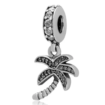 100% 925 sterling silver coconut tree with clear CZ pendant charms Fit children Bracelets & Bangles DIY Jewelry
100% 925 sterling silver coconut tree with clear CZ pendant charms Fit children Bracelets & Bangles DIY Jewelry