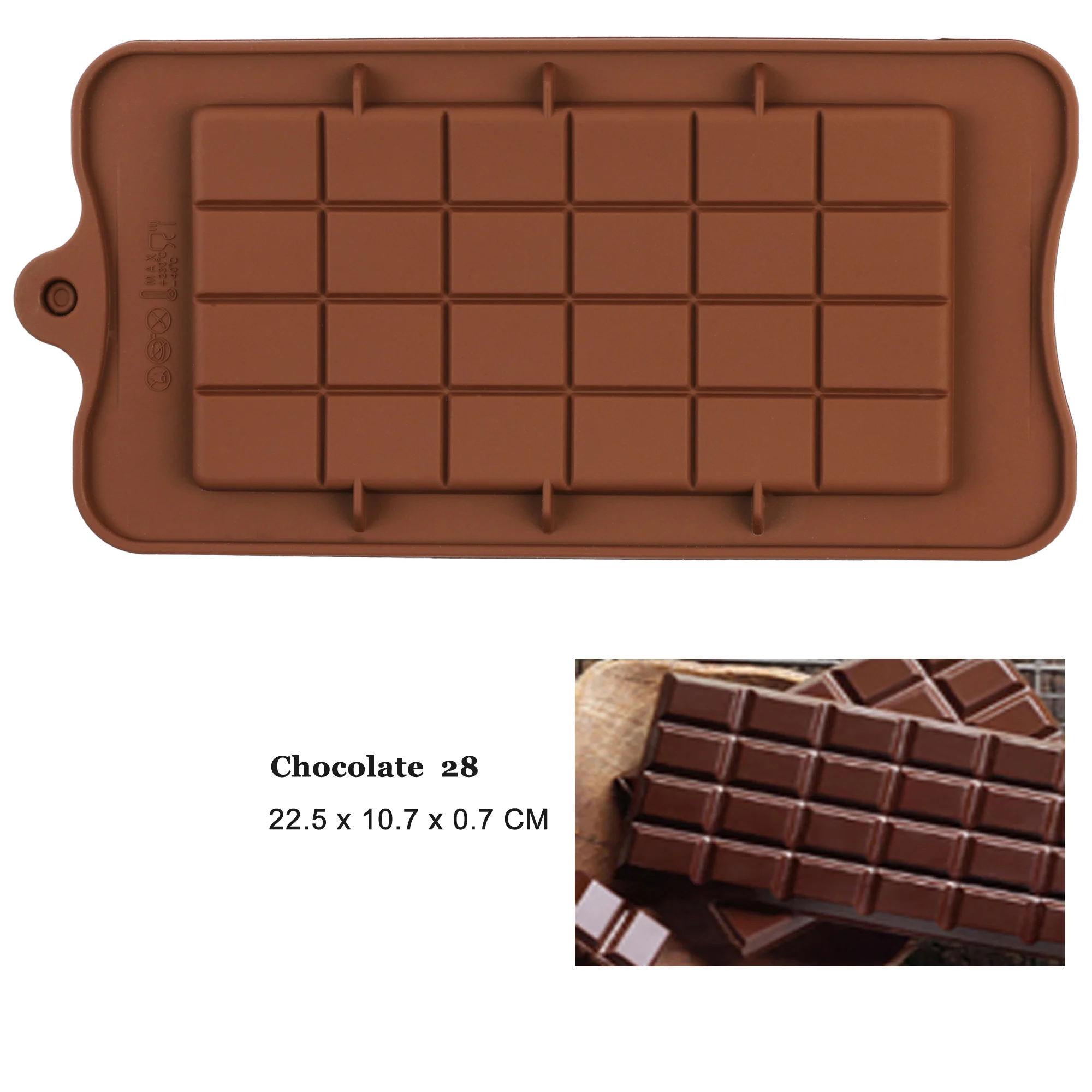 Chocolate Molds Bakeware Cake Molds High Quality Square Eco-friendly Silicone Silicone mold DIY 1PC food grade 24 Cavity
Chocolate Molds Bakeware Cake Molds High Quality Square Eco-friendly Silicone Silicone mold DIY 1PC food grade 24 Cavity