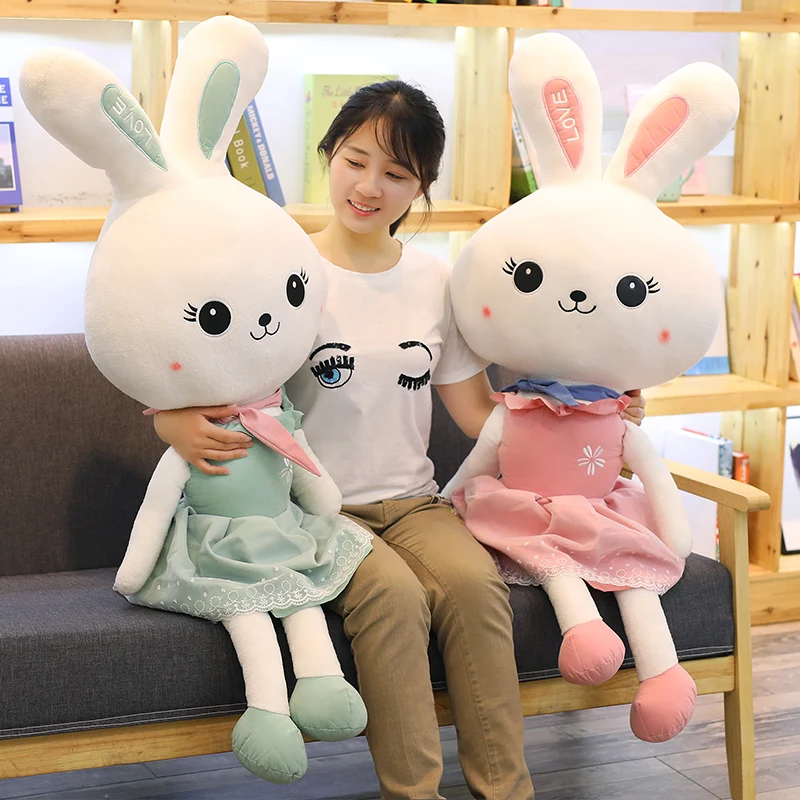 Dorimytrader kawaii принцесса платье Кролик плюшевая кукла Большая мягкая мультяшная