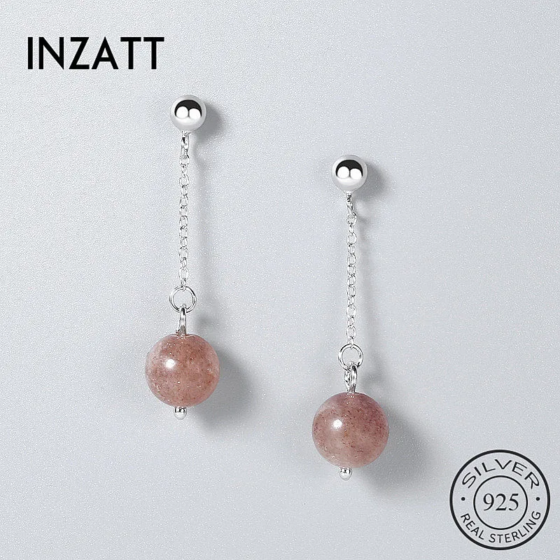 INZATT Fine Jewelry 925 Sterling Silver Strawberry stone Dangle Drop Earrings For Women Wedding Party Short Tassel Metal Chain
INZATT Fine Jewelry 925 Sterling Silver Strawberry stone Dangle Drop Earrings For Women Wedding Party Short Tassel Metal Chain