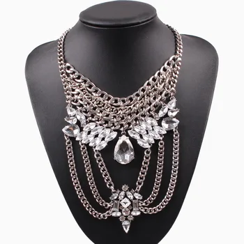 Hot Sale New Fashion Chunky Statement Necklace Metal Chain Choker Pendant Summer Bib Luxury Necklace for Women Jewelry
Hot Sale New Fashion Chunky Statement Necklace Metal Chain Choker Pendant Summer Bib Luxury Necklace for Women Jewelry