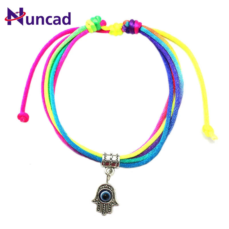 2017 New Thin Multicolor Thread Evil Eye Charms Bracelet String Rope Braided Bangles For Women Men Adjustable Length
2017 New Thin Multicolor Thread Evil Eye Charms Bracelet String Rope Braided Bangles For Women Men Adjustable Length