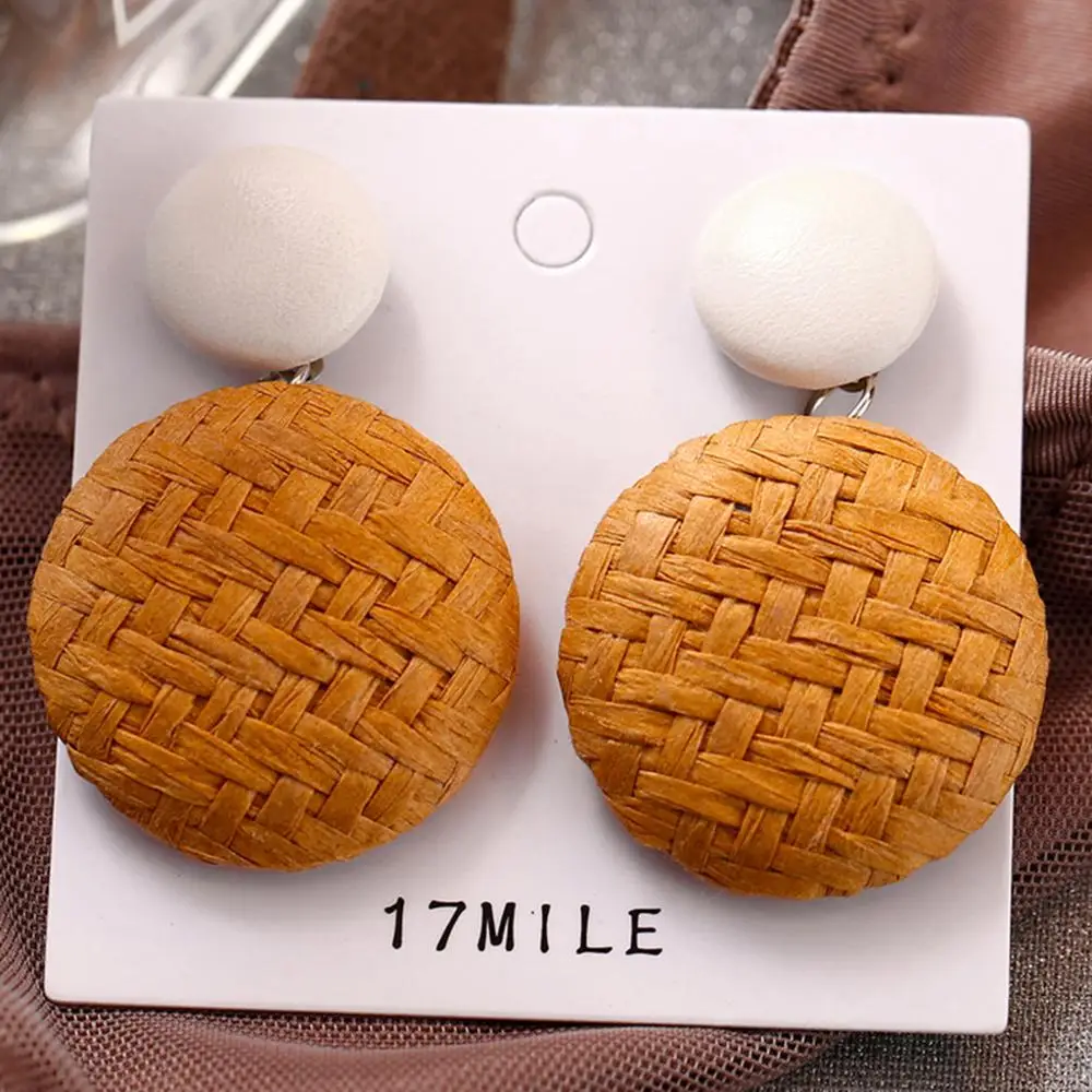 Bohemian Style Wood Bamboo Rattan Dangle Geometric Round Earrings Ladies Earrings Drop Jewelry Ladies Gift Dropshipping A
Bohemian Style Wood Bamboo Rattan Dangle Geometric Round Earrings Ladies Earrings Drop Jewelry Ladies Gift Dropshipping A