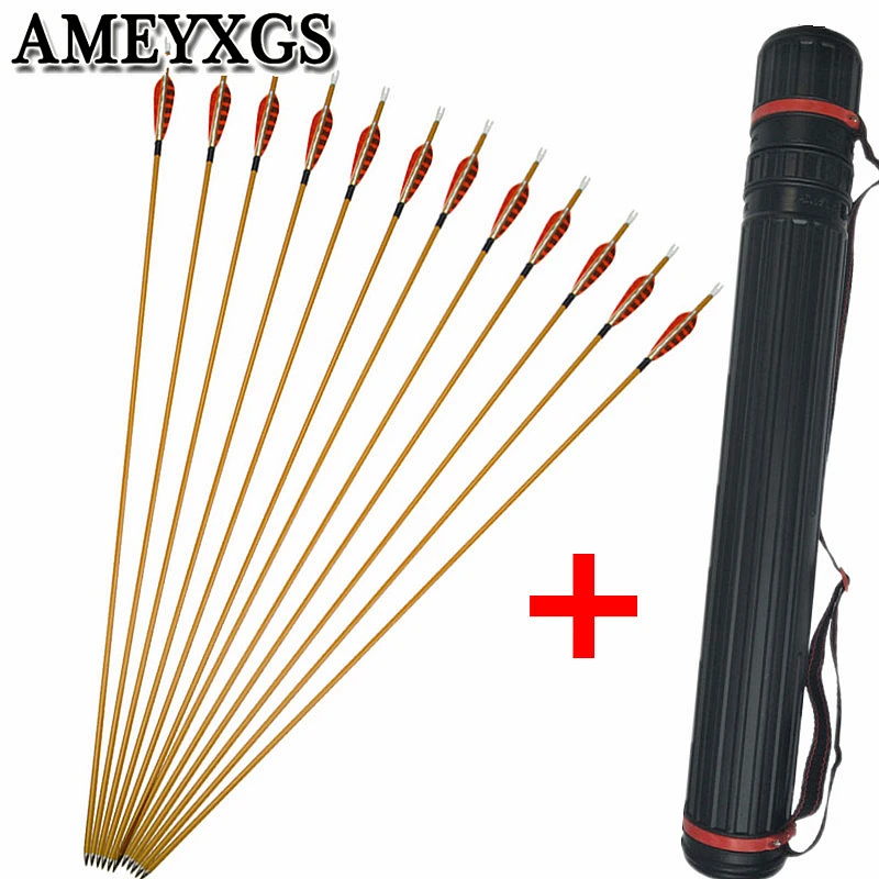 12pcs 31" Archery Carbon Arrow Spine 900 Arrow Carbon 3" Turkey Feather With Arrow Quiver Shooting Traget Training Accessories
12pcs 31" Archery Carbon Arrow Spine 900 Arrow Carbon 3" Turkey Feather With Arrow Quiver Shooting Traget Training Accessories