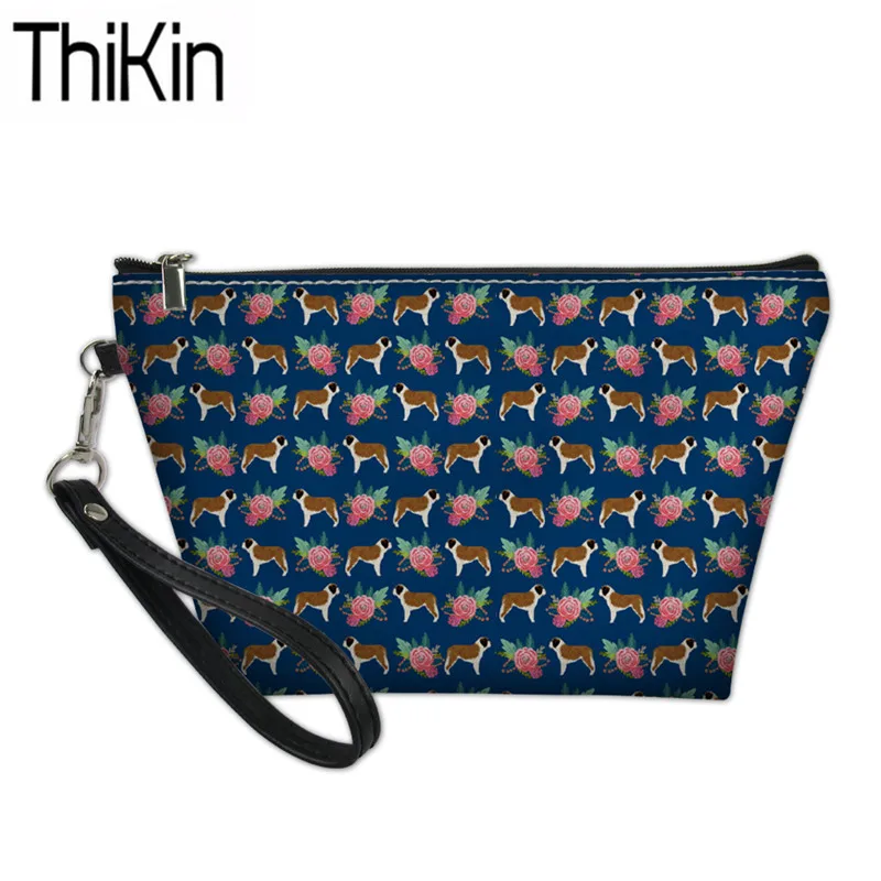 THIKIN Women's Portable Cosmetic Cases Saint Bernard Printing Make Up Box Ladies Travel Orgainzer Wash Kit Bags Females Pouch
THIKIN Women's Portable Cosmetic Cases Saint Bernard Printing Make Up Box Ladies Travel Orgainzer Wash Kit Bags Females Pouch