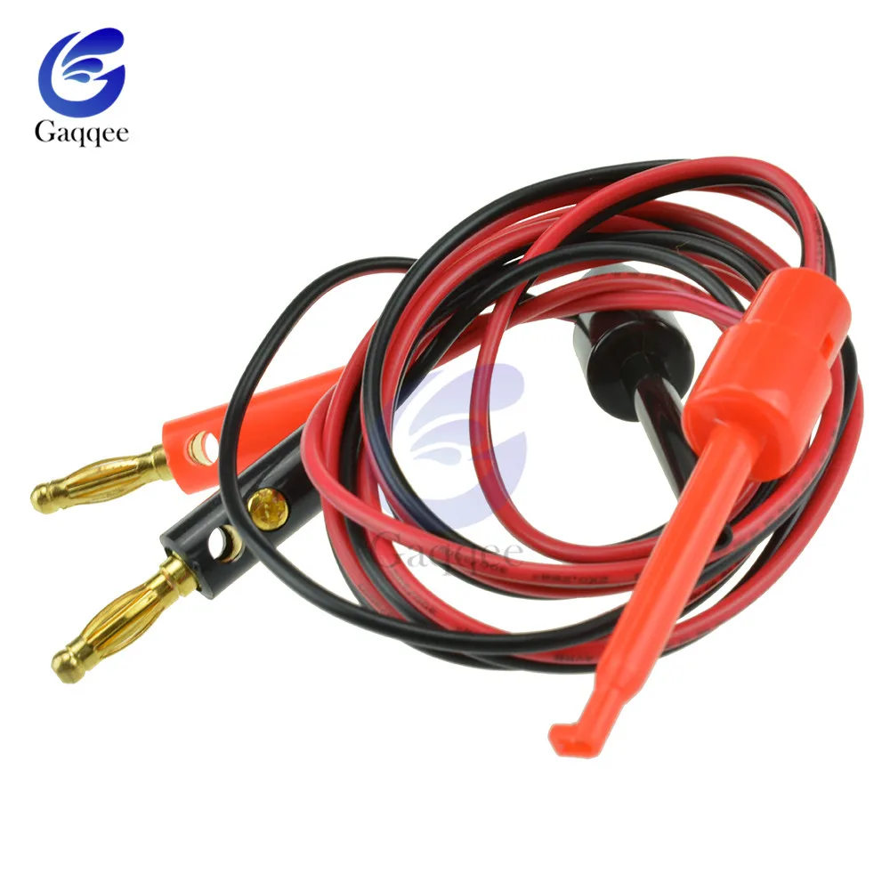 1Pair 4mm Gold Plated Banana Plug to Test Hook Clip Lead Cable For Multimeter Test Lead Cable Equipment Connector
1Pair 4mm Gold Plated Banana Plug to Test Hook Clip Lead Cable For Multimeter Test Lead Cable Equipment Connector