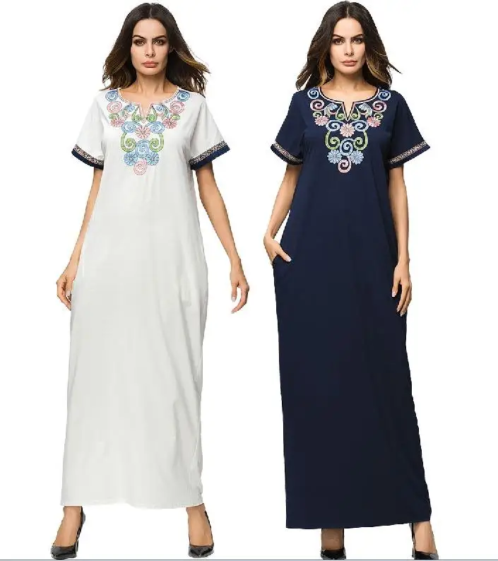 Summer Women Muslim Long Robe Casual Loose Kaftan Muslim Cocktail Maxi Dress New
Summer Women Muslim Long Robe Casual Loose Kaftan Muslim Cocktail Maxi Dress New