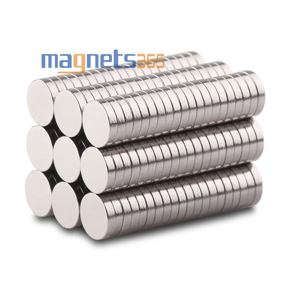 

OMO Magnetics 100 Pieces N52 Powerful Magnets Small Disc Round Magnet Rare Earth Neodymium Diameter 5 mm x 1 mm