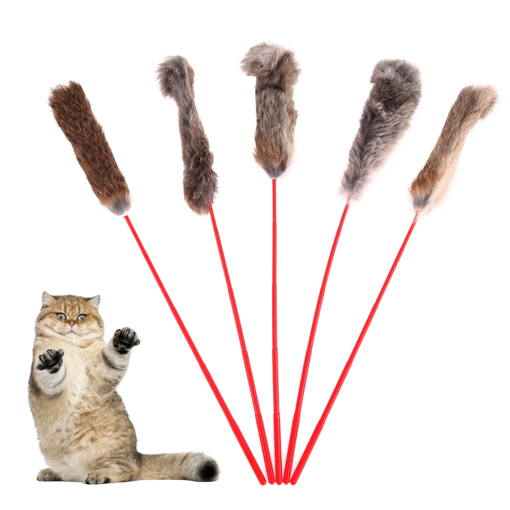 5pcs/set Funny Elastic Plastic Long Pole Plush Feather Tease Cats Stick Pet Interactive Toy
5pcs/set Funny Elastic Plastic Long Pole Plush Feather Tease Cats Stick Pet Interactive Toy