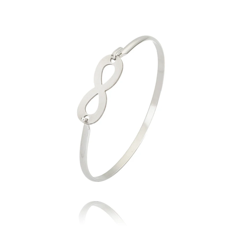 Doreen Box Stainless Steel Bangles Bracelets Silver Tone/Gold Geometric Infinity Symbol Can Open 20cm(7 7/8") long, 1 Piece
Doreen Box Stainless Steel Bangles Bracelets Silver Tone/Gold Geometric Infinity Symbol Can Open 20cm(7 7/8") long, 1 Piece