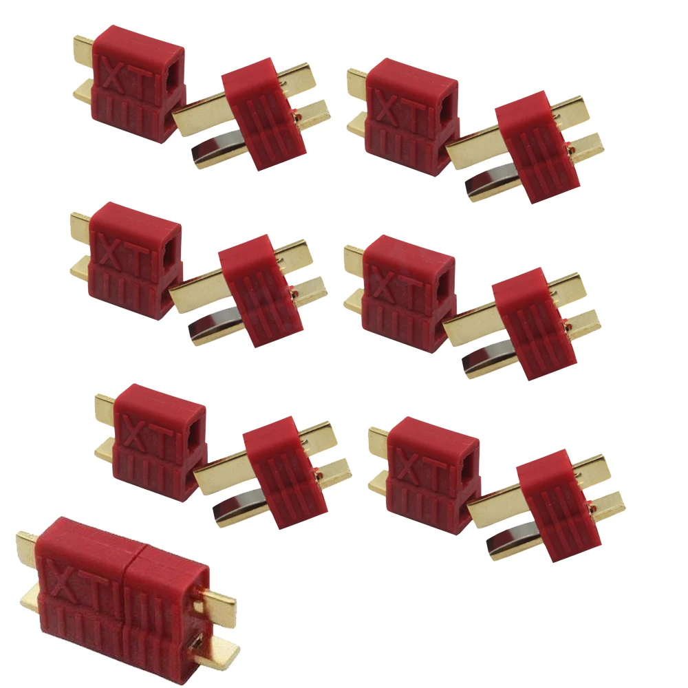 10pairs Anti-skidding Deans T Plug Connector Female/Male for RC Lipo Battery ESC Rc Helicopter
10pairs Anti-skidding Deans T Plug Connector Female/Male for RC Lipo Battery ESC Rc Helicopter