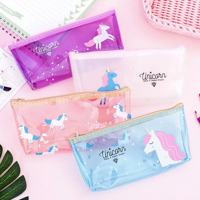 Colorful Unicorn Transparent Series Pencil Case Office Stationery and School Supplies High Capacity Plastic Pencil Bag 1PCS
Colorful Unicorn Transparent Series Pencil Case Office Stationery and School Supplies High Capacity Plastic Pencil Bag 1PCS