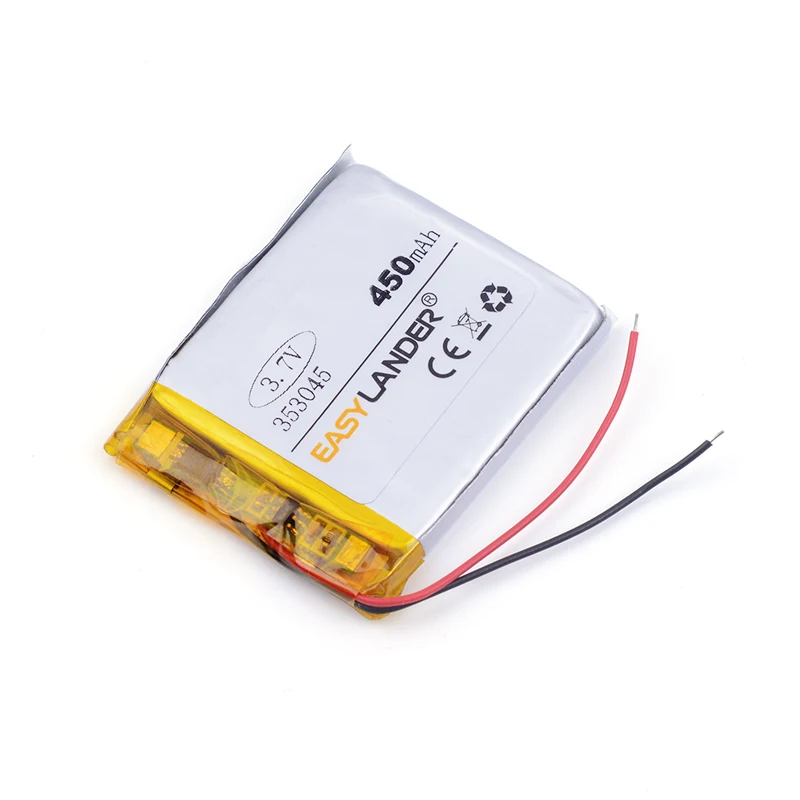 3.7 v battery 353045 450mah MP3 MP4 MP5 Rechargeable Lithium Polymer Battery tablet | Электроника