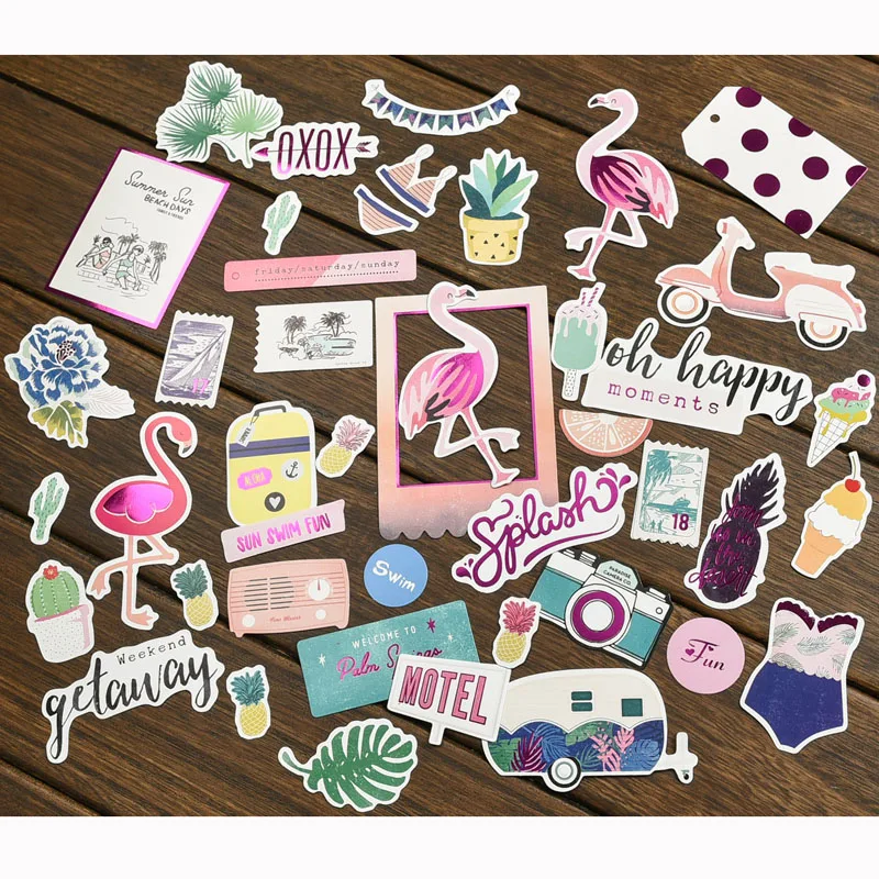 40pc Flamingo Cardstock Die Cuts for Scrapbooking Happy Planner/Card Making/Journaling Project
40pc Flamingo Cardstock Die Cuts for Scrapbooking Happy Planner/Card Making/Journaling Project