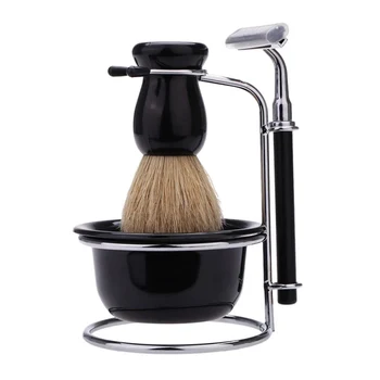 Mens Shaving Set Bristle Hair+Stainless Steel Stand +Bowl+ Razor+5 Pcs Replacement Razor Head Facial Cleaning Tool 4 IN 1
Mens Shaving Set Bristle Hair+Stainless Steel Stand +Bowl+ Razor+5 Pcs Replacement Razor Head Facial Cleaning Tool 4 IN 1