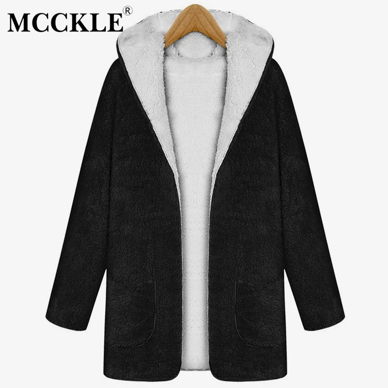 MCCKLE Women's Cotton Padded Hooded Parka 2018 Autumn Winter Double-faced Plush Waman Coat Open Stitch Pocket Female Jacket
MCCKLE Women's Cotton Padded Hooded Parka 2018 Autumn Winter Double-faced Plush Waman Coat Open Stitch Pocket Female Jacket