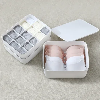 High Quality PP Material Underwear Storage Box Bra Underpants Socks Storage Box Desktop Multi-grid with Lip Storage Box Artifact
High Quality PP Material Underwear Storage Box Bra Underpants Socks Storage Box Desktop Multi-grid with Lip Storage Box Artifact