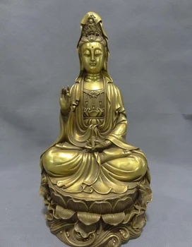 USPS to USA S1251 12" Chinese Pure Brass Fengshui Supreme Deity Lotus Guan Yin Kwan-Yin Pot Statue
USPS to USA S1251 12" Chinese Pure Brass Fengshui Supreme Deity Lotus Guan Yin Kwan-Yin Pot Statue